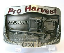 Case IH 1680 AF Combine Pro Harvest Custom Combining Pewter Belt Buckle 1987 CIH picture