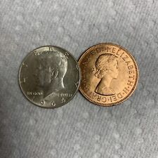 Real 90% Silver Kennedy Half / Copper Queen Penny picture