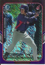 Bradley Zimmer 2015 Topps Bowman Chrome parallel purple refractor card /250 picture