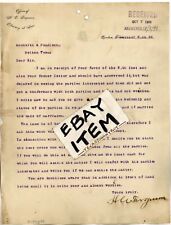 1898 LETTERHEAD Denton Texas H. C. FERGUSON lawyer ATTORNEY AT LAW letter picture