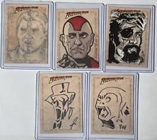 Indiana Jones Topps Heritage 2008 Artist Sketch Cards Lot picture