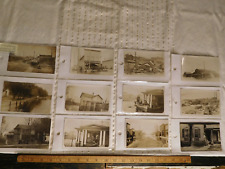 8 Great Flood of 1913 Disaster Real Photo Post Cards RPPC ~Michigan City,Indiana picture