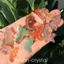50pcs Mix Natural Quartz Crystal Hand Carved Fish Skull Healing Wholesale picture