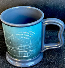 Nice Unique Blue Bible Verse SHIP Nautical Coffee Mug RARE Noble Man ISIAH 32:8 picture