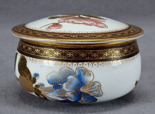 Royal Worcester W/380 Hand Painted Floral Brown & Gold Trinket Box Circa 1886 picture
