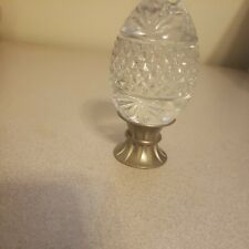 Vtg 1993 Avon MAJESTIC French Lead Crystal Egg on Pewter Stand picture