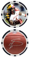 STEFON DIGGS - UNIVERSITY OF MARYLAND - POKER CHIP -  ***SIGNED/AUTO*** picture