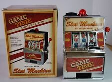 Vintage Game Time Slot Machine Novelty Bank by Saddlebred- NIB picture