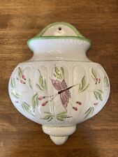 Vtg Zannoli Italian Ceramic Wall Sconce Pocket Planter Large Hand Painted Flower picture
