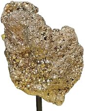 wOw Nice and 100% Natural Pyrite Crystal CUBE FLOATER Cluster On Display Stand  picture