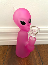 6.5” Premium Glass Water Pipe Alien Pink 14mm picture