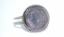Vintage 1884 Morgan Silver Dollar Seven Inch Silver Color Bracelet EBS7127 picture