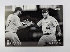 2018 Topps On Demand Black & White Candid Moments Kris Bryant Anthony Rizzo /167 picture