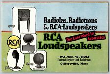 Scarce RCA Loudspeakers Ink Blotter c1920's VGC Walter W. Holt Gilbertsville, MA picture