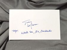 Tony LaRussa Autograph Hall of Fame w/ Special Inscriptions Signed  picture