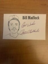 BILL MADLOCK - BASEBALL - AUTOGRAPH SIGNED - INDEX CARD - AUTHENTIC- B6459 picture