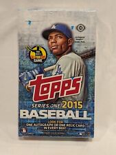 2015 Topps Baseball Series 1 Hobby Box - 1 Autograph or Relic- Sealed picture
