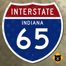 Indiana Interstate 65 highway route marker road sign Indianapolis Chicago 18x18 picture