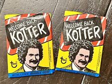 TWO 1976 Topps WELCOME BACK KOTTER SEALED Wax Pack +2 BONUS CARDS LAST 2 picture