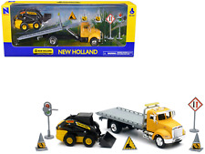 Peterbilt Roll-Off Truck New Holland L228 Skid Steer Signs 1/43 Diecast Model picture