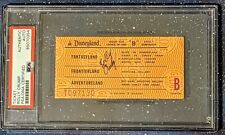 Vintage Disneyland Ticket PSA Rolly Crump Autograph Imagineer  Haunted Mansion picture