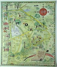 1927 Arthur Suchy Colgate University Campus & Environs Pictorial Map Hamilton NY picture
