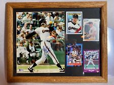 Will Clark Autographed BGS 8x10 Photo SF Giants w/ baseball cards & frame - O picture
