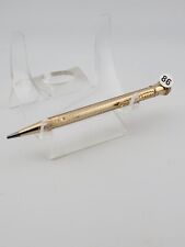 Antique English Victorian 14K Rolled Gold Propelling Pencil With Ring Crown.  picture