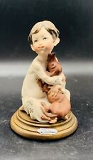 Vintage Guiseppi Armani Child With Dog Dashund Figurine AS IS picture