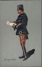 Austrian Hungarian Military Soldier Uniform Aluschwitz Kurettski 1915 WWI PC #7 picture