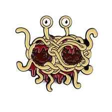 FLYING SPAGHETTI MONSTER PIN Religious Agnostic Atheist Gift Enamel Lapel Brooch picture
