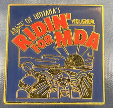 VINTAGE ABATE OF INDIANA'S RIDIN' FOR MDA 19TH ANNUAL PIN (ENAMEL) picture