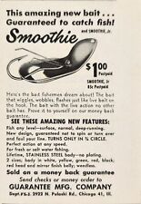 1949 Print Ad Smoothie Wiggle Waddle Fishing Lures Guarantee Co Chicago,IL picture