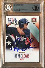 2014 PANINI TEAM USA ROYCE LEWIS BAS BECKETT BGS SIGNED ROOKIE CARD AUTOGRAPH  picture