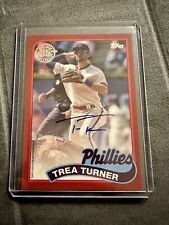 1989 Phillies Trea Turner Car ON CARD #18/25-2024 Topps Series 1 picture