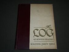 1943 THE LOG BEAVER COLLEGE YEARBOOK - JENKINTOWN, PA - GREAT PHOTOS - YB 1245 picture