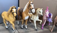 Vintage Horse Set Of 5. 1960's Marx Johnny West Thunderbolt, Bryar, Barbie 80’s picture