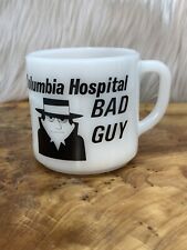 Vintage Federal Milk Glass Coffee Mug Tea Cup “Bad Guy” Columbia Hospital picture