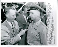 1955 Wire Military Captain John Buck Travis Air Force Base Ca Us 8X10 Photo picture