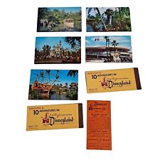Vintage Disneyland Ticket Booklet Parking Pass Postcards GE Carousel Of Progress picture