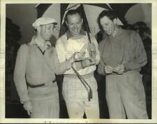 1941 Press Photo Heinie Manush, Rick Ferrell, Roy Cullenbine at golf tournament picture