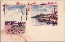 c1900s ALASKA 8 / Native Americana Postcard 