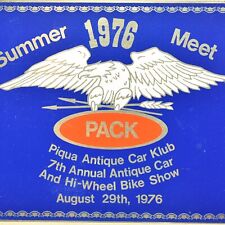 1976 Antique Car Hi-Wheel Bike Show Klub Club Meet Piqua Miami County Ohio picture