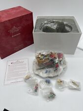 Hallmark 1998 Christmas Eve Preparations Ornaments with display Studio Edition picture