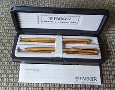 VTG 10K Gold Filled Parker Classic Pen & Pencil Set/ Original Box/ Owners Manual picture