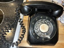 Vintage 1960’s Black STROMBERG-CARLSON Rotary Desk Telephone Phone MUST SEE LOOK picture