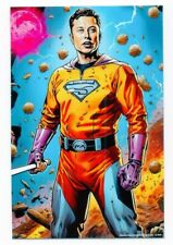 ELON MUSK ROOKIE SPORTS SUPERHERO TRADING CARDS CLASSICS SIGNATURES ART ACEO picture