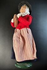 Byers Choice Caroler Doll Plimoth Plantation Woman & Dough Bowl Trencher 1999 picture