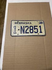 nebraska license plate 1985 picture