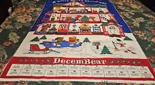 A Beary Merry Christmas Fabric Wall Hanging Advent Calendar Finished With BEAR picture